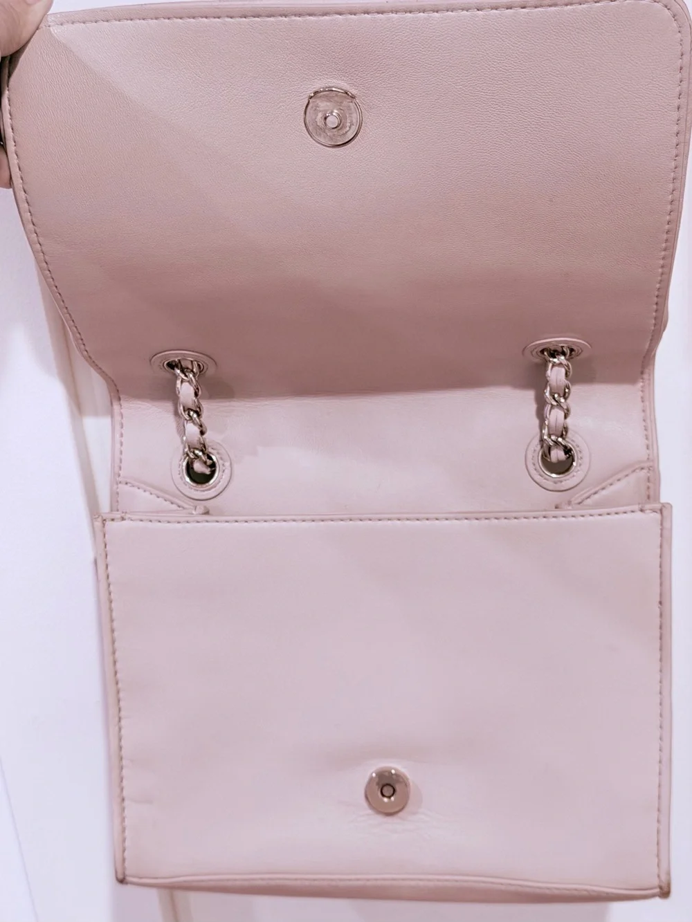Tory Burch Pink Leather Medium Fleming Shoulder Bag
